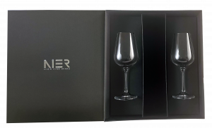 Glas Set Bohemia rot 2er ohne Wein